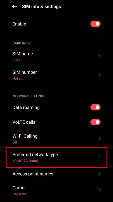 5g phone support 4g sim